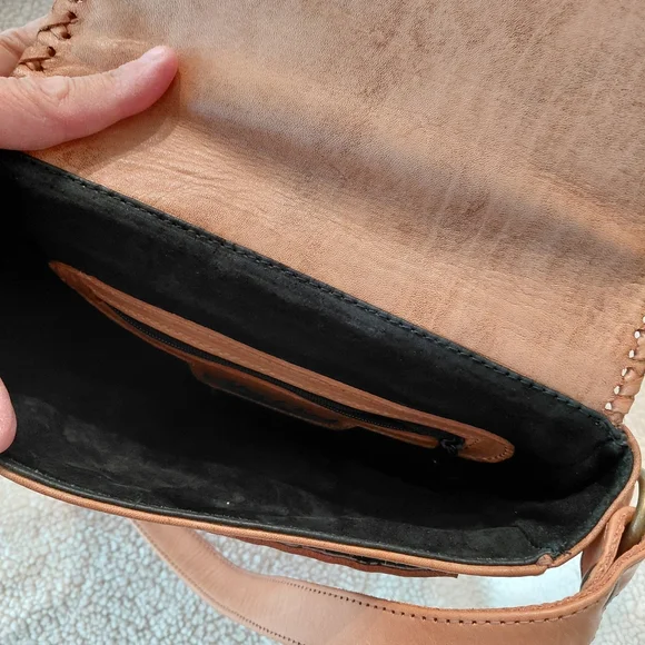 Alexis David Purse Elegant Tan Leather - Picture 5 of 8